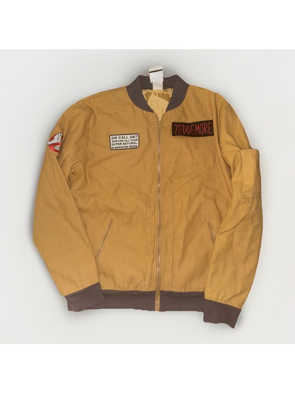 Ghost Busters Zeddemore Jacket Brown Medium Spirt Halloween Costume